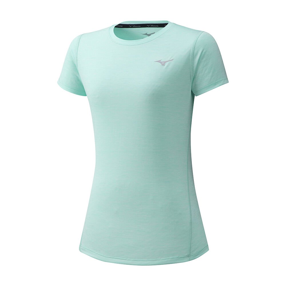 Womens Mizuno Impulse Core Running T-Shirts Green Philippines (WBZRIM067)